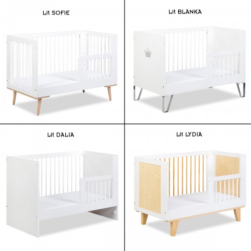 Barrière de lit blanche 120*60 pour Sofie, Dalia, Lydia, Blanka 2