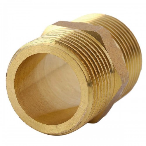 Mamelon laiton égal mâle mâle à visser 2