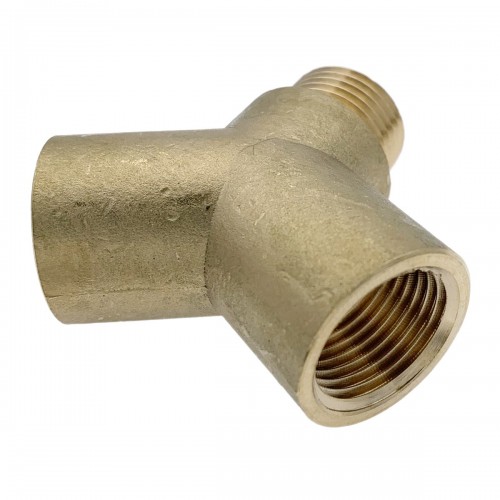 Raccord en Y mâle femelle en laiton égal modèle 1/2" 2
