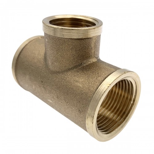 Raccord Té réduit à visser femelle en laiton 2
