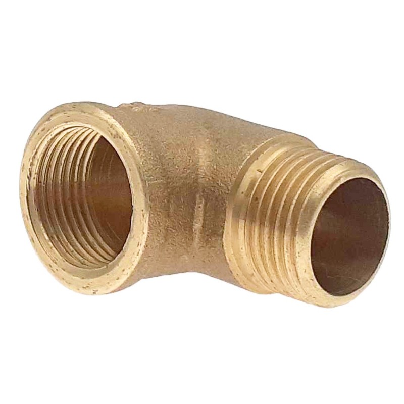Raccord laiton coudé 90° mâle femelle à visser