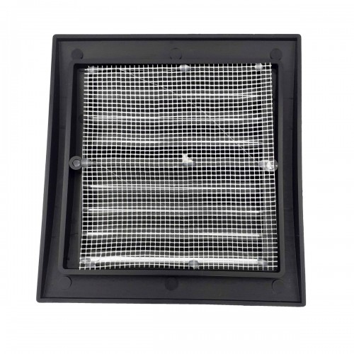 Grille d'aération intérieur extérieur avec moustiquaire 140x140mm 2