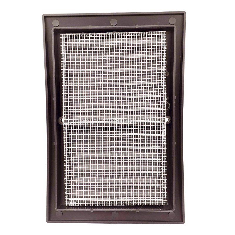 Grille intérieur extérieur plastique avec moustiquaire 140x210mm