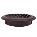Grille ronde pour gaine et PVC avec moustiquaire Ø100
