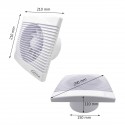 Extracteur d'air avec minuterie Ø150 257m3/h 20w