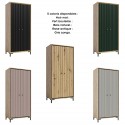 PARII Armoire penderie design bois etageres