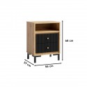 PARII chevet table de nuit 2 tiroirs bois design tendance