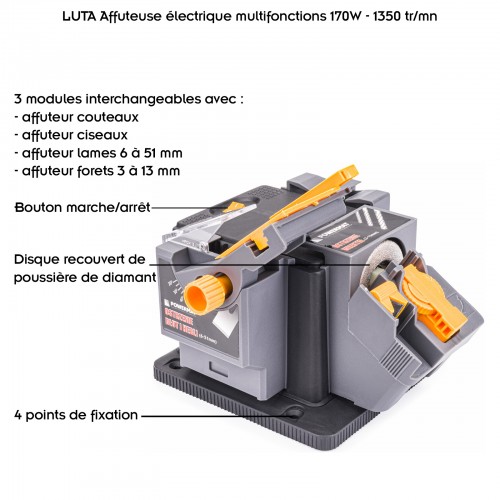 LUTA Affuteuse électrique multifonctions 2