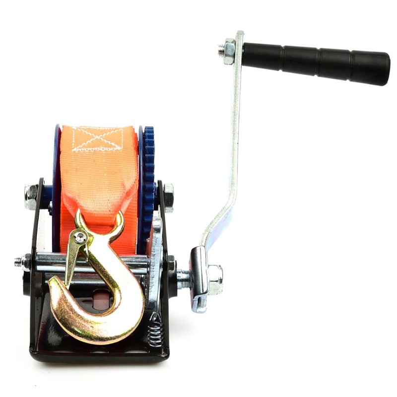 Treuil manuel à sangle - modèle-taille : charge max 363 kg longueur 5 m