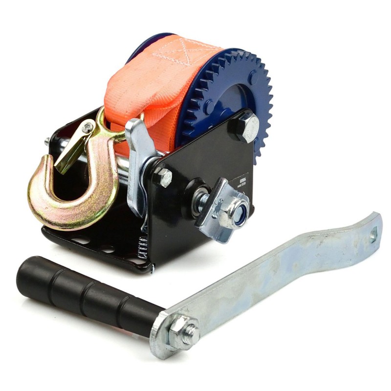 Treuil manuel à sangle - modèle-taille : charge max 363 kg longueur 5 m