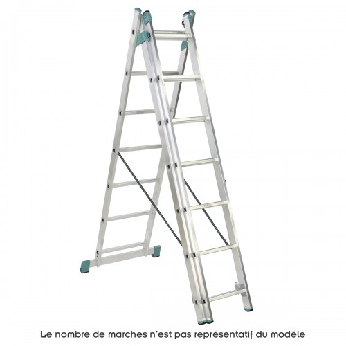 Echelle transformable 3 plans coulissante extensible 2