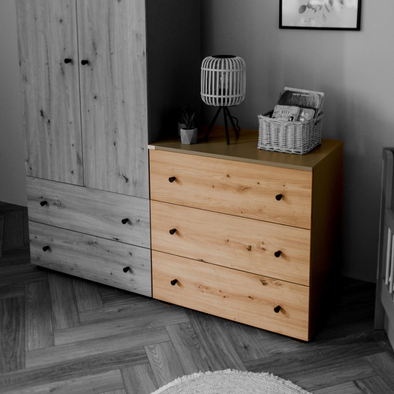 PAULINE Commode à langer avec plateau amovible