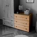 PAULINE Ensemble lit évolutif 120 x 60 bébé enfant et commode à langer PAULINE Ensemble lit évolutif 120 x 60 bébé enfant et commode à langer