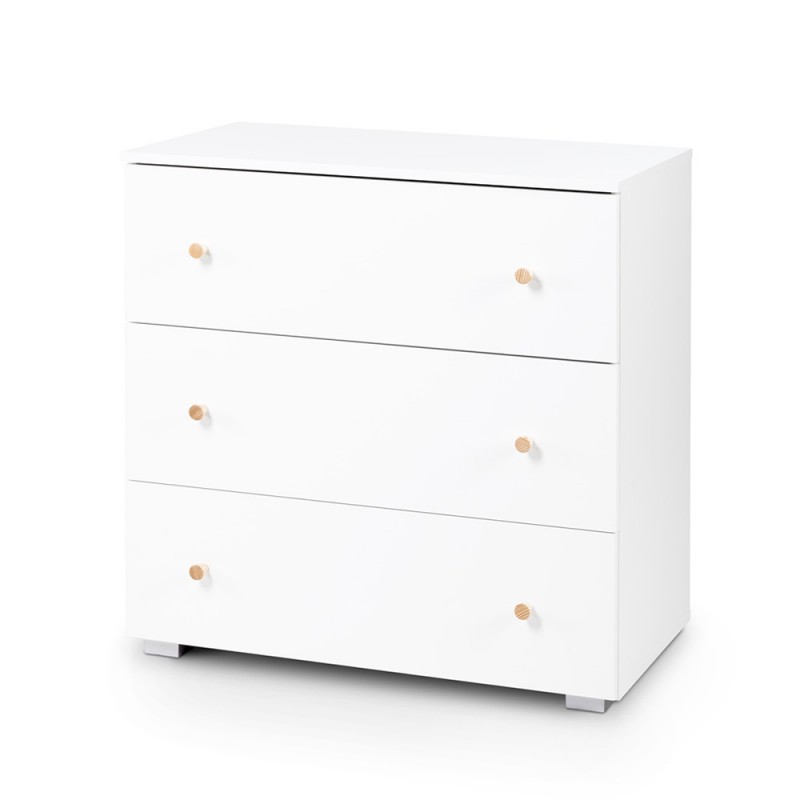 KAROLINA II Ensemble lit bébé 120x60 et commode à langer 3 tiroirs
