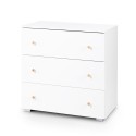 KAROLINA II Ensemble lit bébé 120x60 et commode à langer 3 tiroirs