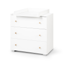 KAROLINA II Commode bébé avec plan à langer amovible et 3 tiroirs KAROLINA II Commode bébé avec plan à langer amovible et 3 tiroirs