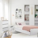 DALIA Chambre enfant adolescent avec lit + chevet  + commode