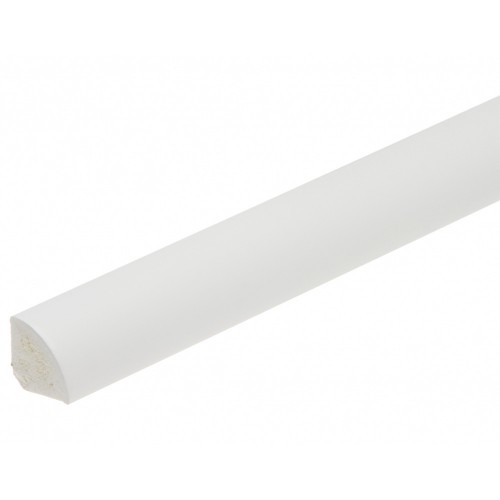 Qart de rond pvc blanc 13mm longueur 2,5m lot de 1