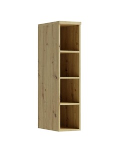 CANDY Petite bibliothèque 4 cases 25x103 cm en bois design moderne épuré