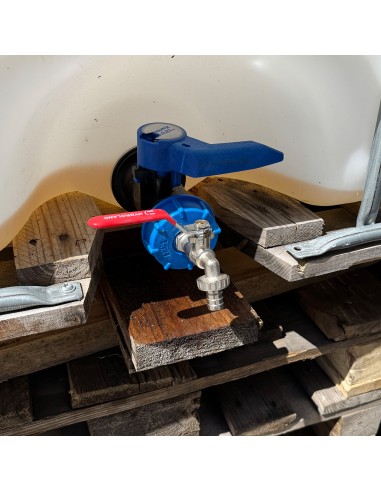 Robinet en laiton pour cuve 1000 L et adaptateur de réservoir IBC