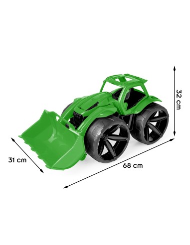 MAXIMUS Bulldozer tractopelle grand jouet maison jardin plage