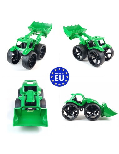 MAXIMUS Bulldozer tractopelle grand jouet maison jardin plage