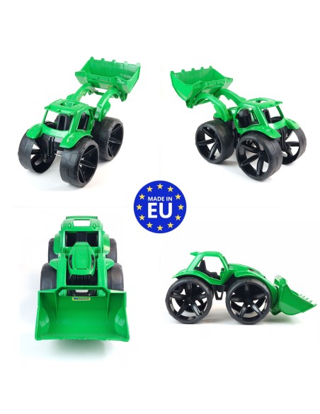 MAXIMUS Bulldozer tractopelle grand jouet maison jardin plage