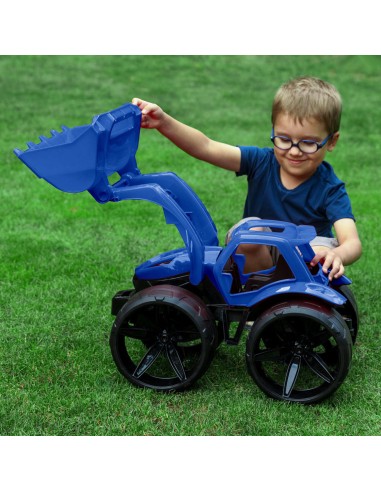 MAXIMUS Bulldozer tractopelle grand jouet maison jardin plage