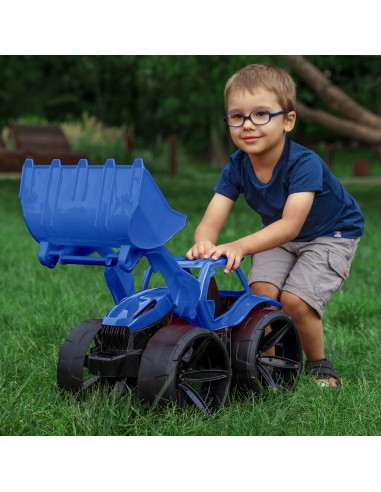 MAXIMUS Bulldozer tractopelle grand jouet maison jardin plage