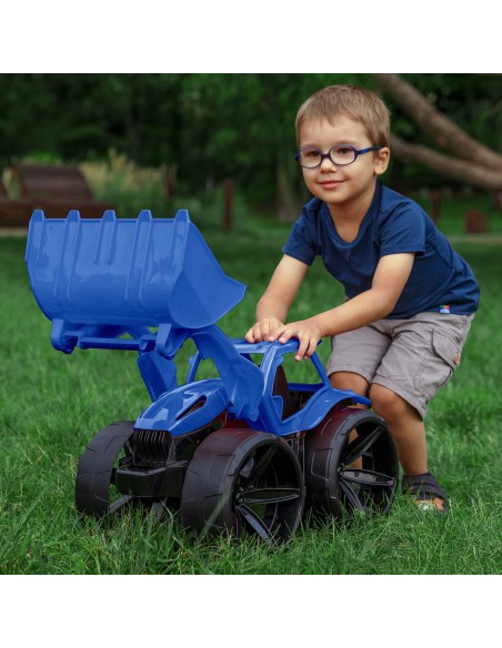 MAXIMUS Bulldozer tractopelle grand jouet maison jardin plage