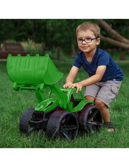 MAXIMUS Bulldozer tractopelle grand jouet maison jardin plage