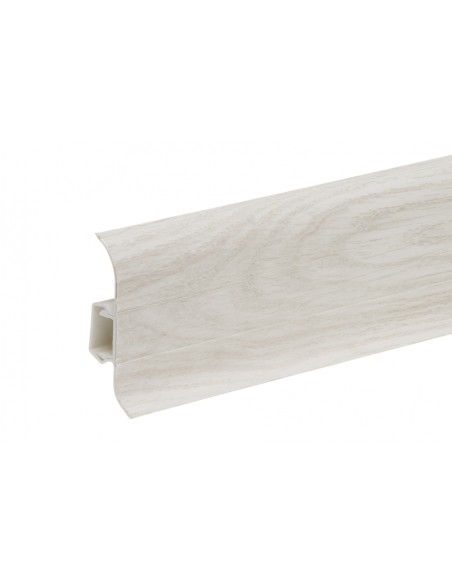 Plinthes goulotte passe-câble PVC 59 mm - 1,10 m avec raccords inclus