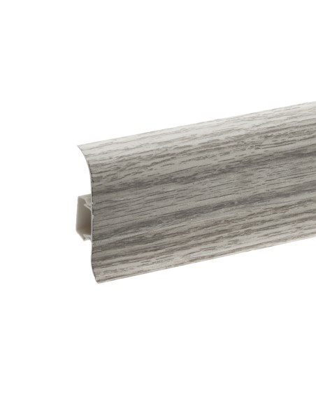 Plinthes goulotte passe-câble PVC 59 mm - 1,10 m avec raccords inclus