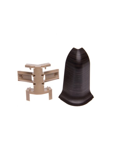 Plinthes goulotte passe-câble PVC 59 mm - 1,10 m avec raccords inclus