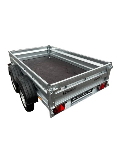 Remorque double essieu 235T ridelles avant/arrière ouvrantes démontage latéral rapide