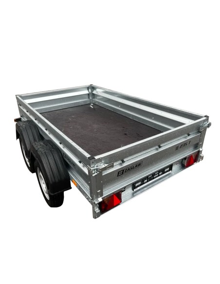 Remorque double essieu 235T ridelles avant/arrière ouvrantes démontage latéral rapide