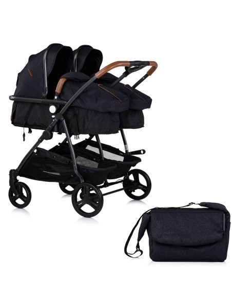 Poussette jumeaux ou enfants rapprochés avec ou sans siège auto Poussette jumeaux ou enfants rapprochés avec ou sans siège auto
