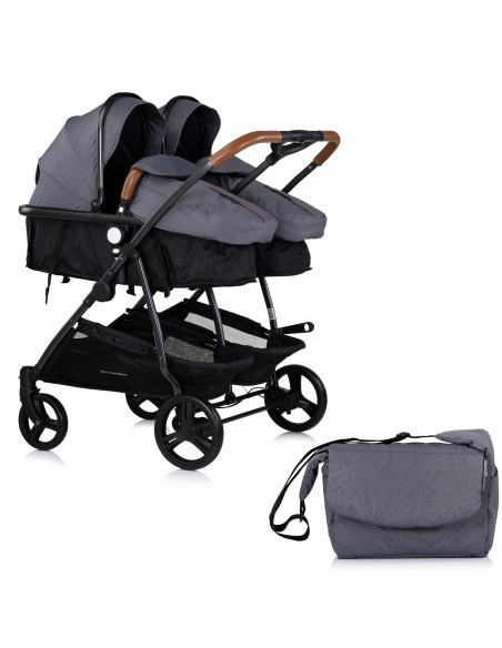 Poussette jumeaux ou enfants rapprochés avec ou sans siège auto Poussette jumeaux ou enfants rapprochés avec ou sans siège auto