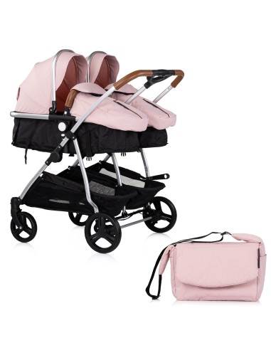 Poussette jumeaux ou enfants rapprochés avec ou sans siège auto