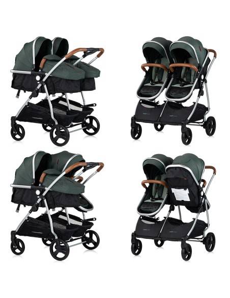 Poussette jumeaux ou enfants rapprochés avec ou sans siège auto Poussette jumeaux ou enfants rapprochés avec ou sans siège auto