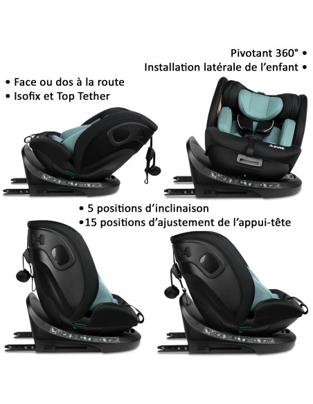 Siège auto AZURE i-Size 360° Isofix 40 à 150 cm inclinable Siège auto AZURE i-Size 360° Isofix 40 à 150 cm inclinable