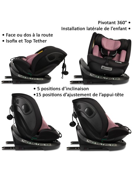 Siège auto AZURE i-Size 360° Isofix 40 à 150 cm inclinable Siège auto AZURE i-Size 360° Isofix 40 à 150 cm inclinable