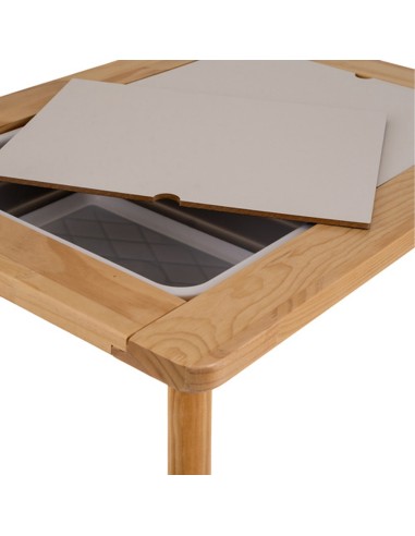 Table Sensorielle en Bois avec Tabouret