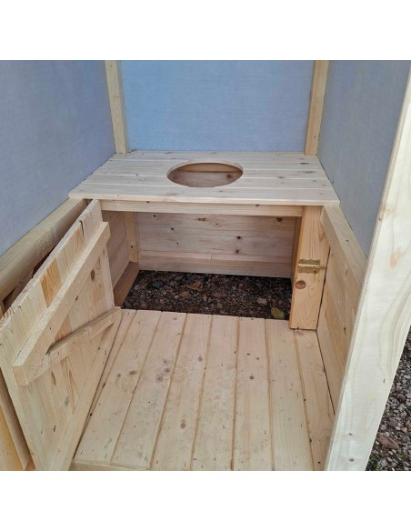 Toilette Sèche extérieure en bois naturel