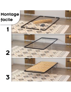 AUSTEN Sommier ergonomique à lattes larges et flexibles en bois de bouleau 2