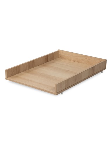 LAURA Lit bébé évolutif à barreaux avec barrière de sécurité 120x60 Champagne