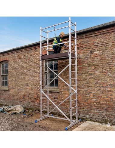 ETRA Echafaudage en aluminium hauteur de travail 5m
