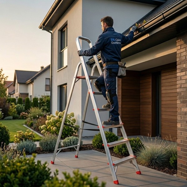 RISE Escabeau pliable en aluminium avec pieds antidérapants