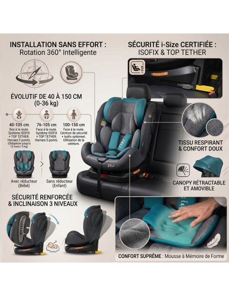 Siège auto ZELI