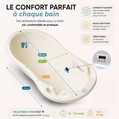 Baignoire Cat and dog jaune 86 cm 2